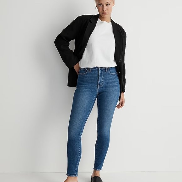 Madewell Curvy 10" High-Rise Skinny Jeans in Eardley Wash Size 28 - Picture 1 of 12